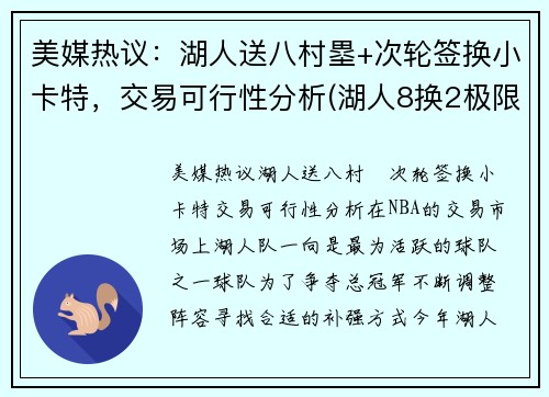 美媒热议：湖人送八村塁+次轮签换小卡特，交易可行性分析(湖人8换2极限交易曝光)